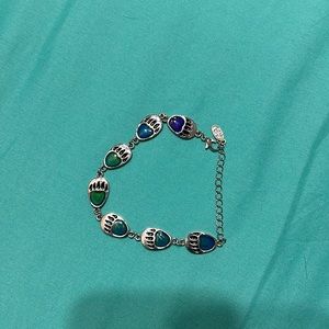 Girl’s Adjustable Bear Footprint Mood Changing Braclet